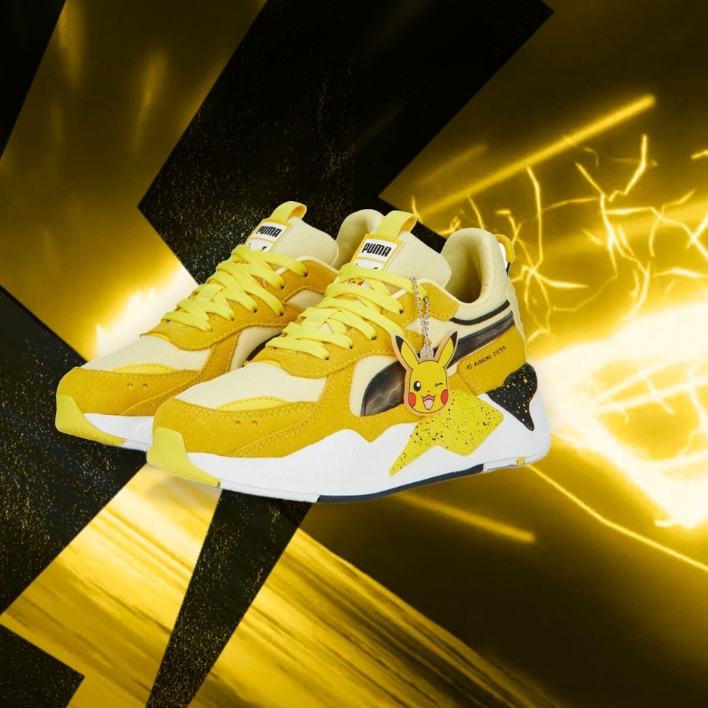 PUMA × Pokémon: Pikachu RS-X Yellow Sneakers - Adult 9.5 NWOT